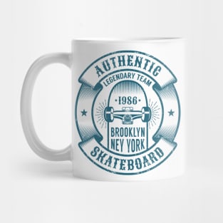 Skateboarding logo in retro style Mug